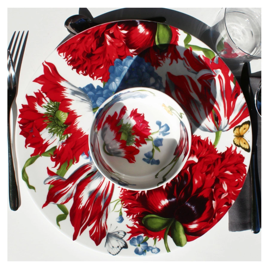 Блюдо сервировочное Taitu Эмоция 31 см, фарфор костяной