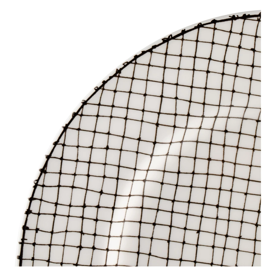 Тарелка обеденная Taitu Утюги 27 см, фарфор костяной