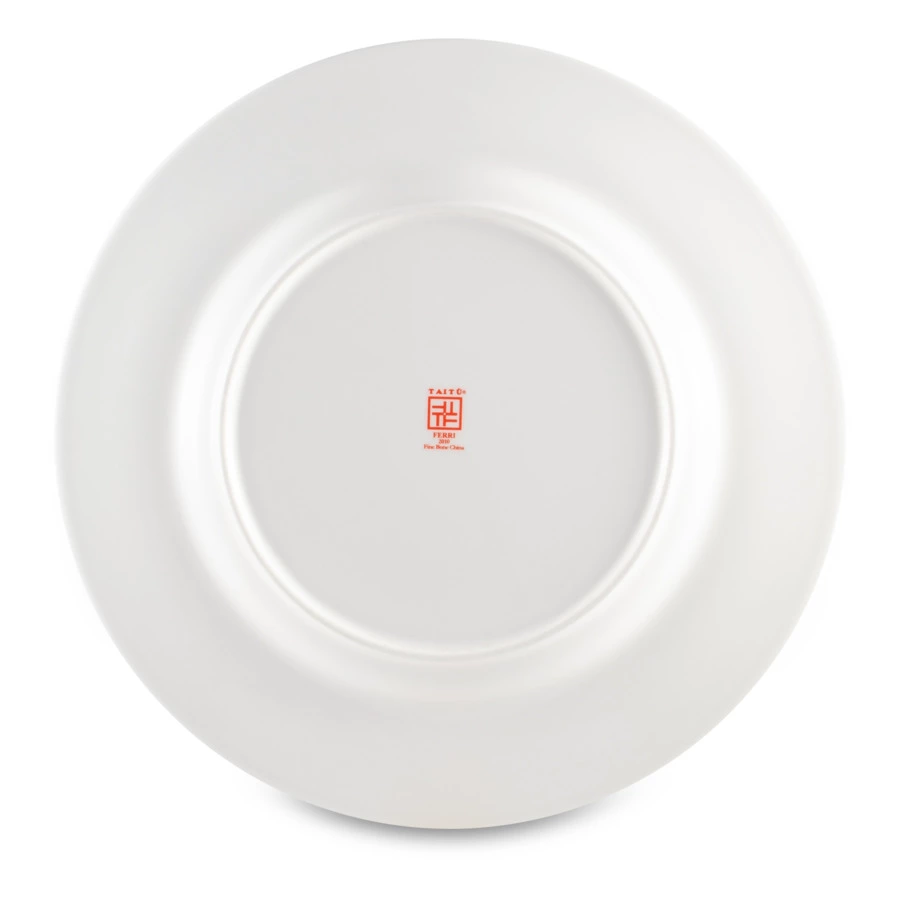 Тарелка обеденная Taitu Утюги 27 см, фарфор костяной