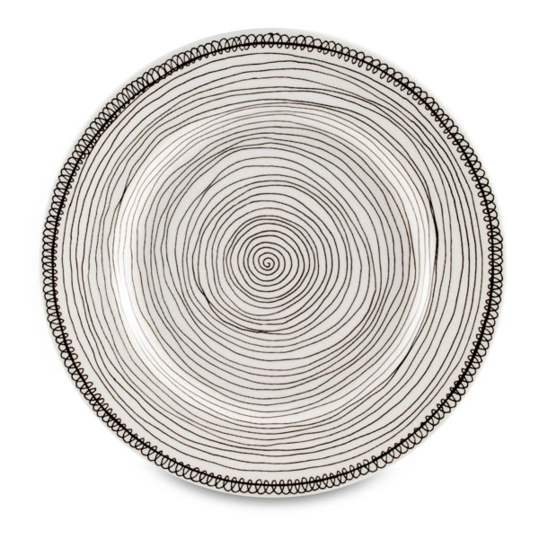 Тарелка десертная Taitu Утюги 21,5 см, фарфор костяной