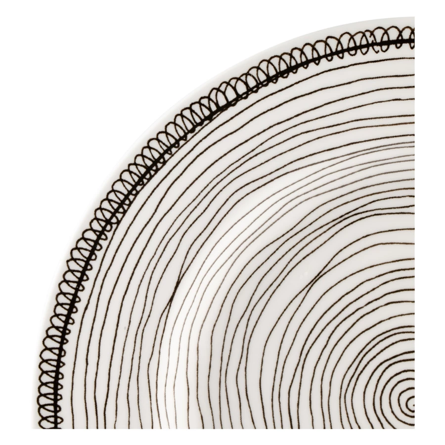 Тарелка десертная Taitu Утюги 21,5 см, фарфор костяной