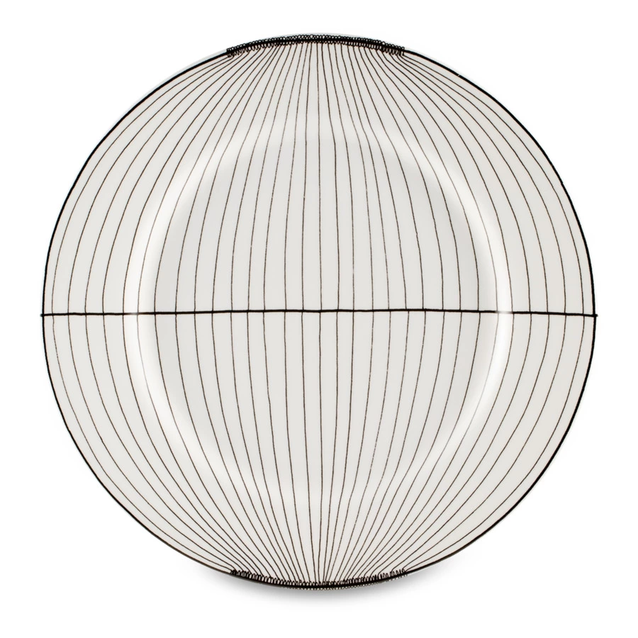 Блюдо сервировочное Taitu Утюги 31,5 см, фарфор костяной