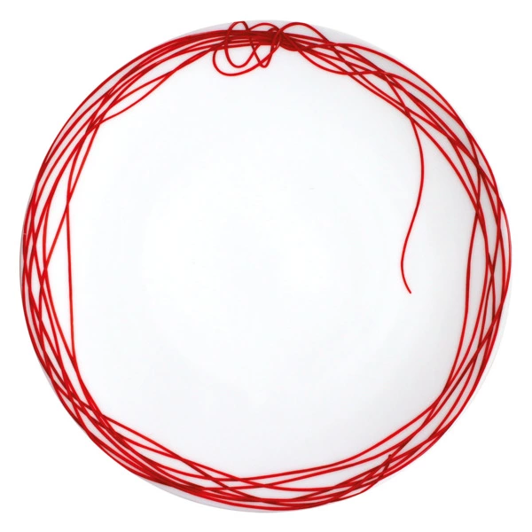 Тарелка обеденная Taitu Фил Руж Узлы 28 см, фарфор косяной