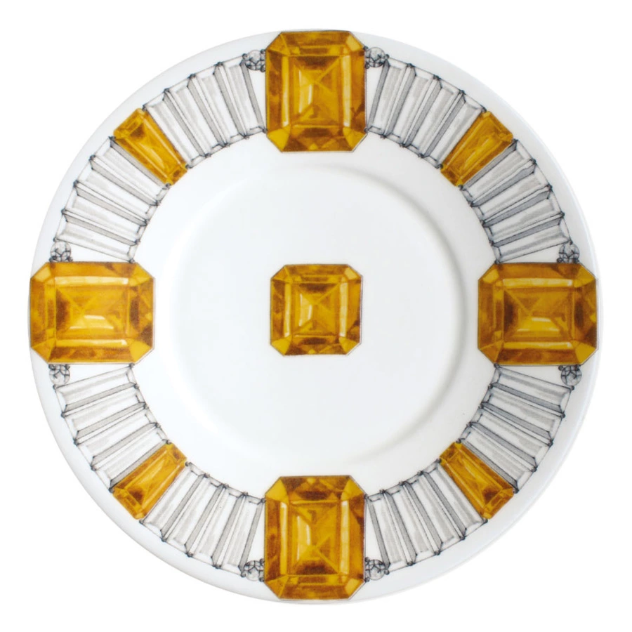 Чашка чайная с блюдцем Taitu Вечные ценности Топаз 230 мл, фарфор костяной