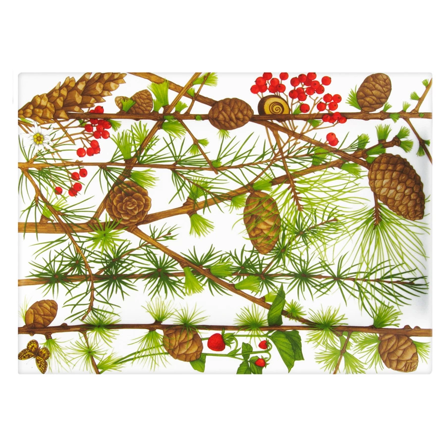 Блюдо сервировочное прямоугольное Taitu Гора 40х29 см, фарфор костяной