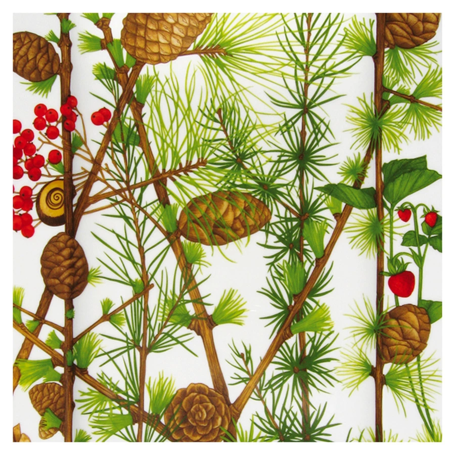 Блюдо сервировочное прямоугольное Taitu Гора 40х29 см, фарфор костяной