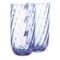 Набор стаканов для воды Anna Von Lipa Водоворот 300 мл, 2 шт, стекло хрустальное, лиловый