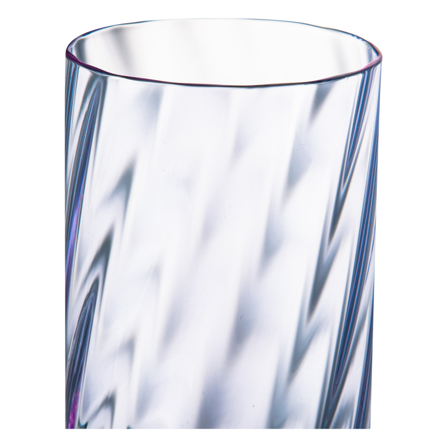 Набор стаканов для воды Anna Von Lipa Водоворот 300 мл, 2 шт, стекло хрустальное, лиловый