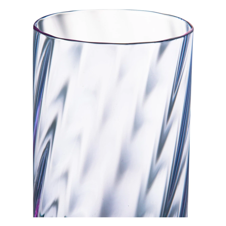 Набор стаканов для воды Anna Von Lipa Водоворот 300 мл, 2 шт, стекло хрустальное, лиловый