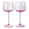 Набор бокалов для белого вина Anna Von Lipa Пульсация 230 мл, 2 шт, стекло хрустальное, лиловый