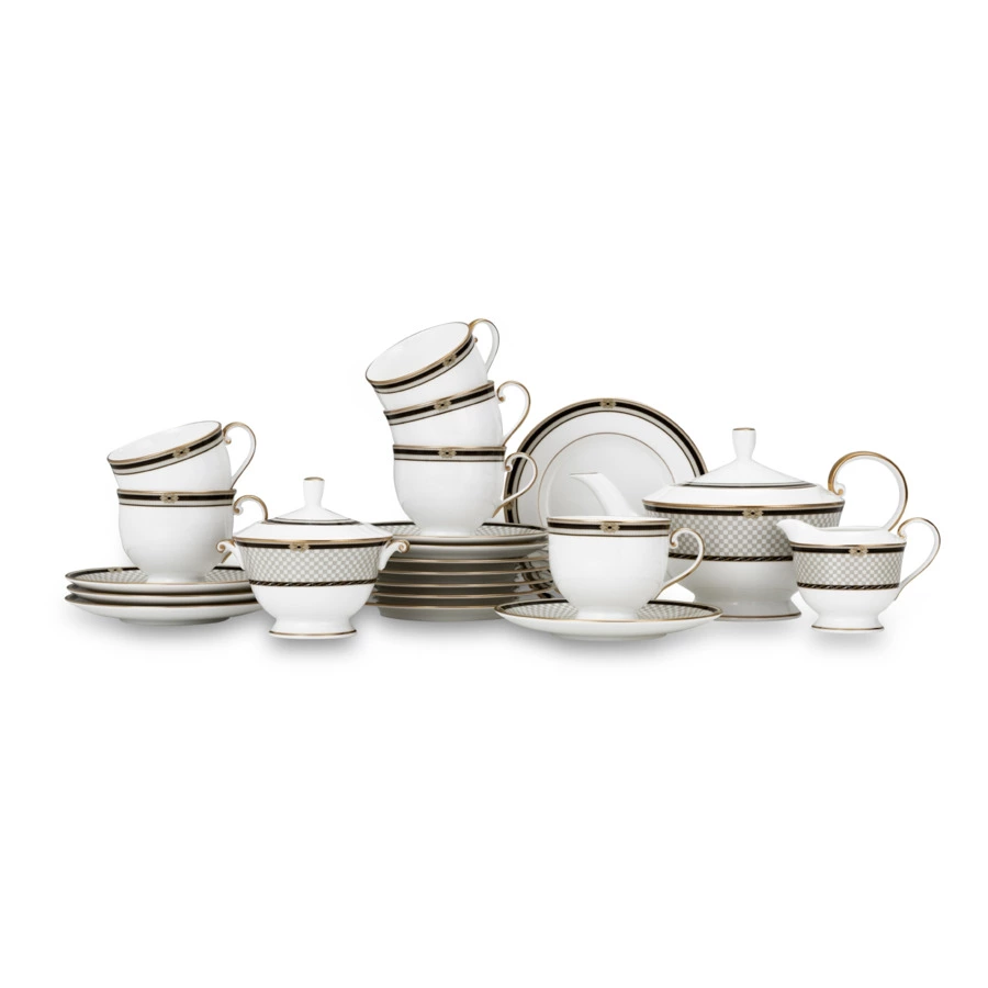 Сервиз чайный Narumi Виндзор на 6 персон 21 предмет, фарфор костяной