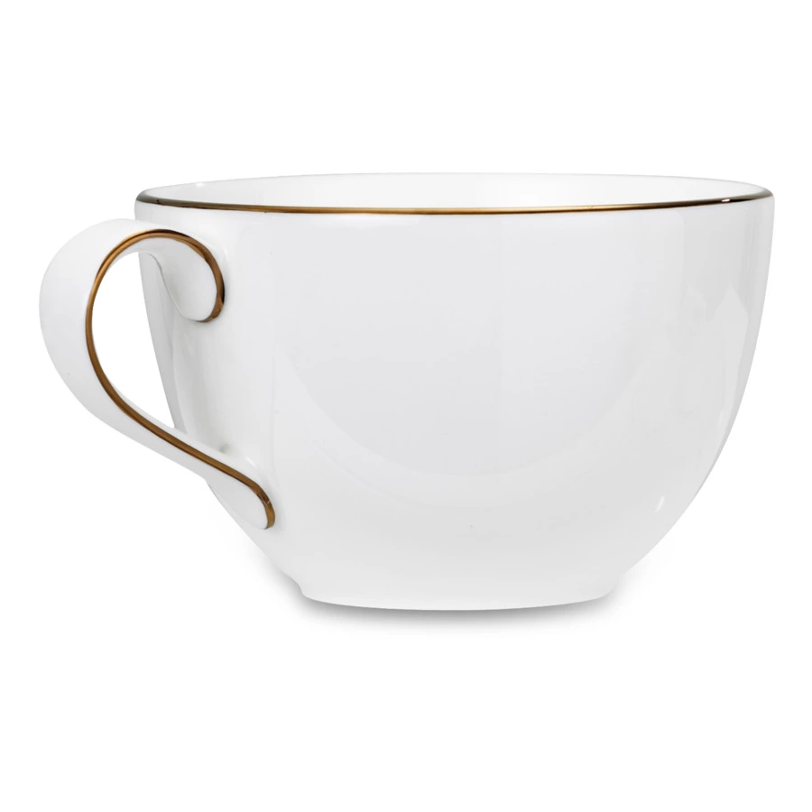 Сервиз чайный Narumi Золотая линия на 6 персон 21 предмет, фарфор костяной