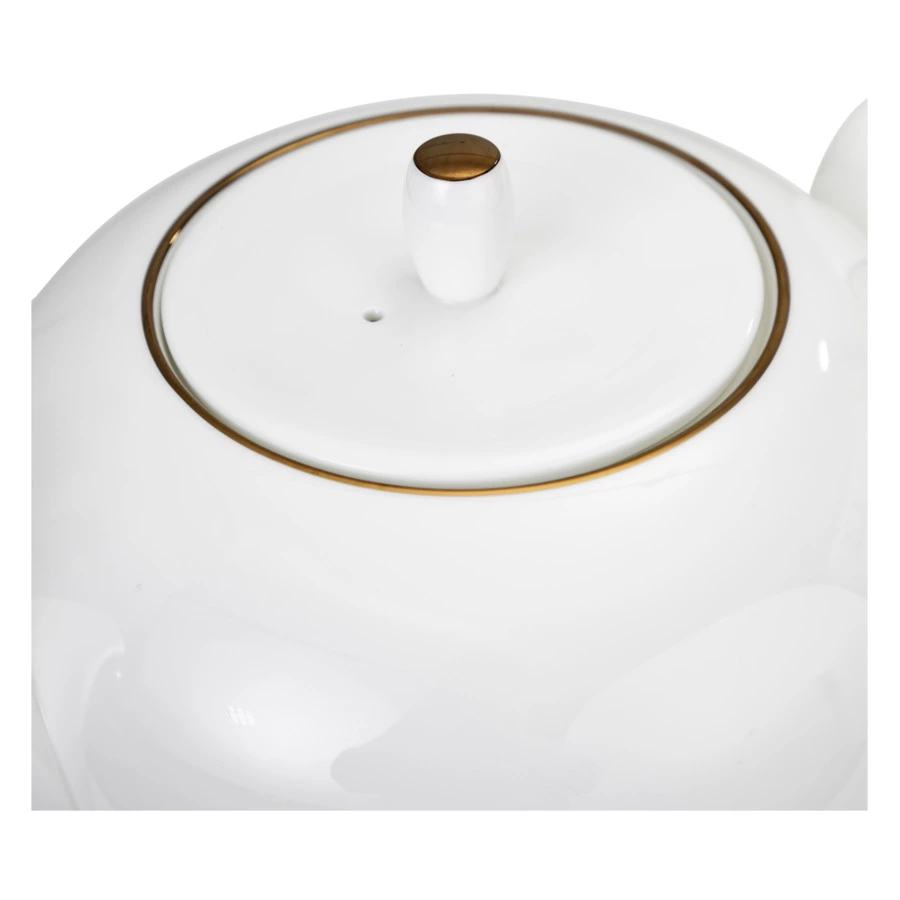 Сервиз чайный Narumi Золотая линия на 6 персон 21 предмет, фарфор костяной