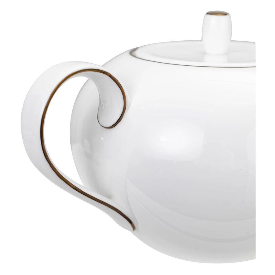 Сервиз чайный Narumi Золотая линия на 6 персон 21 предмет, фарфор костяной