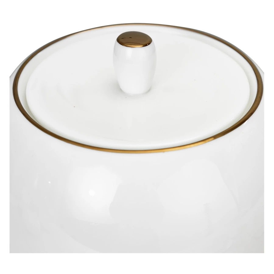 Сервиз чайный Narumi Золотая линия на 6 персон 21 предмет, фарфор костяной