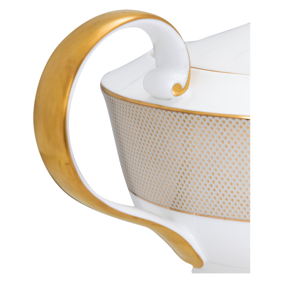 Сервиз чайный Narumi Золотой алмаз на 6 персон 21 предмет, фарфор костяной