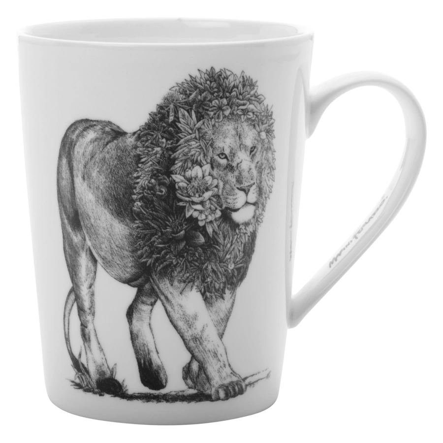Кружка Maxwell & Williams Африканский лев 450 мл, фарфор твердый, п/к