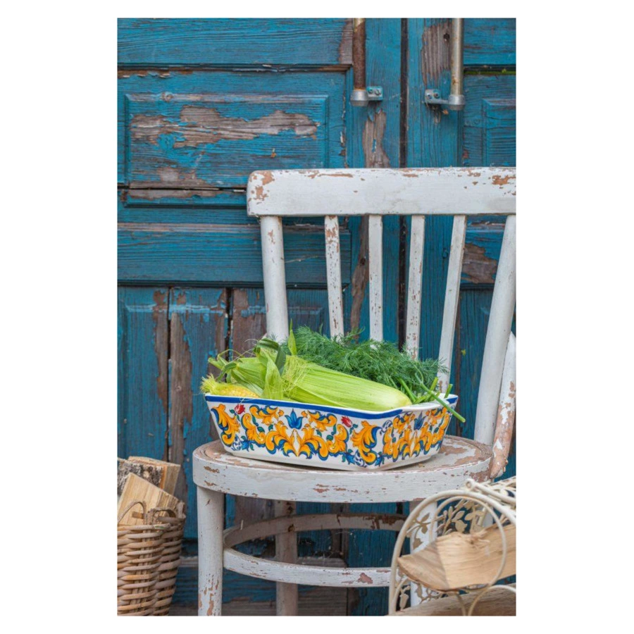 Форма для запекания My Ceramic Story Таормина куччина 33х20х8,5 см 3 л, фарфор жаростойкий