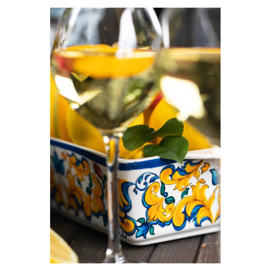 Форма для запекания My Ceramic Story Таормина куччина 33х20х8,5 см 3 л, фарфор жаростойкий