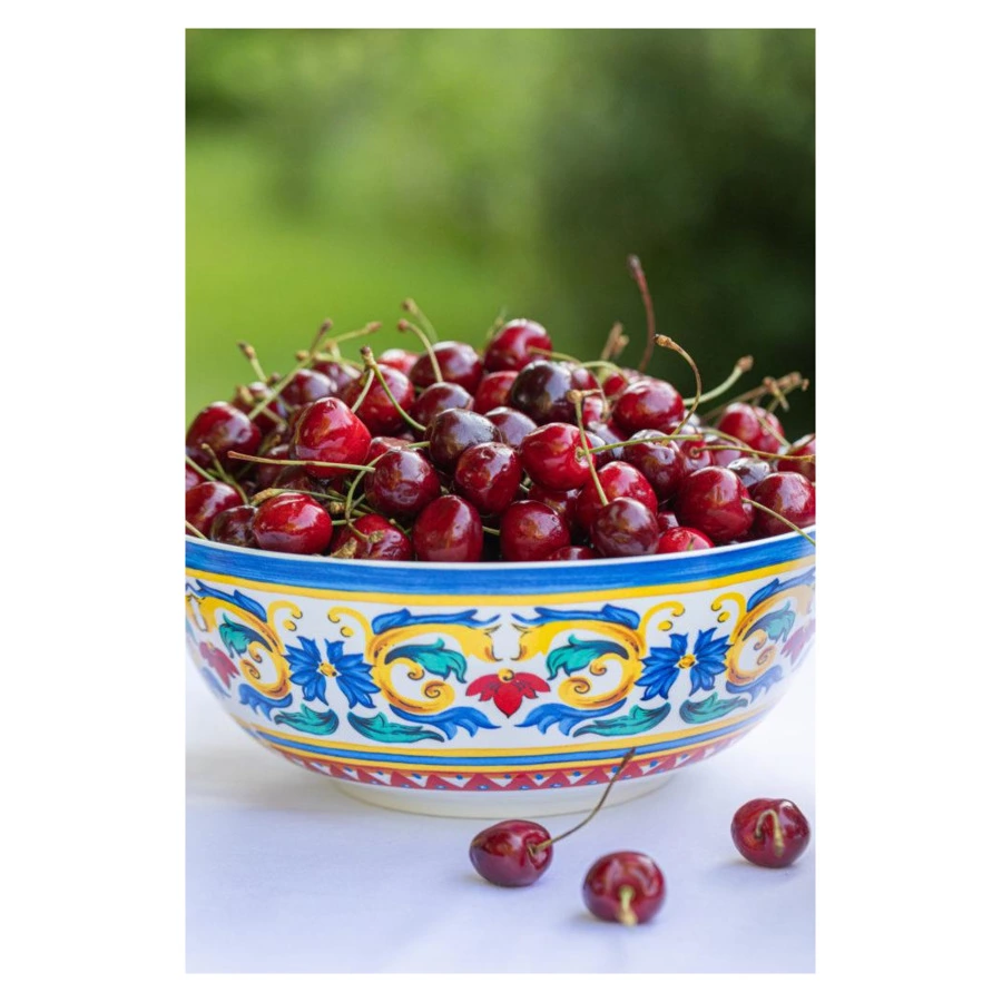 Ваза для фруктов My Ceramic Story Сицилия 25 см, 2,6 л, керамика