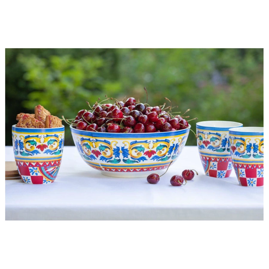 Ваза для фруктов My Ceramic Story Сицилия 25 см, 2,6 л, керамика