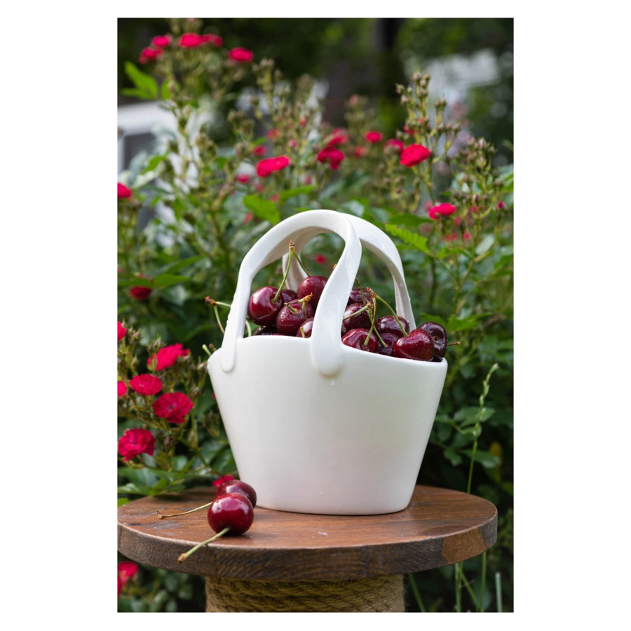 Ваза для цветов My Ceramic Story Сноуфлэйк 18 см, керамика, ручная работа