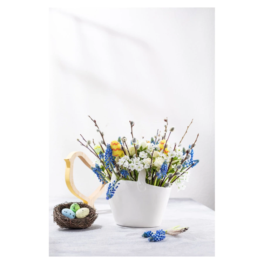 Ваза для цветов My Ceramic Story Сноуфлэйк 18 см, керамика, ручная работа