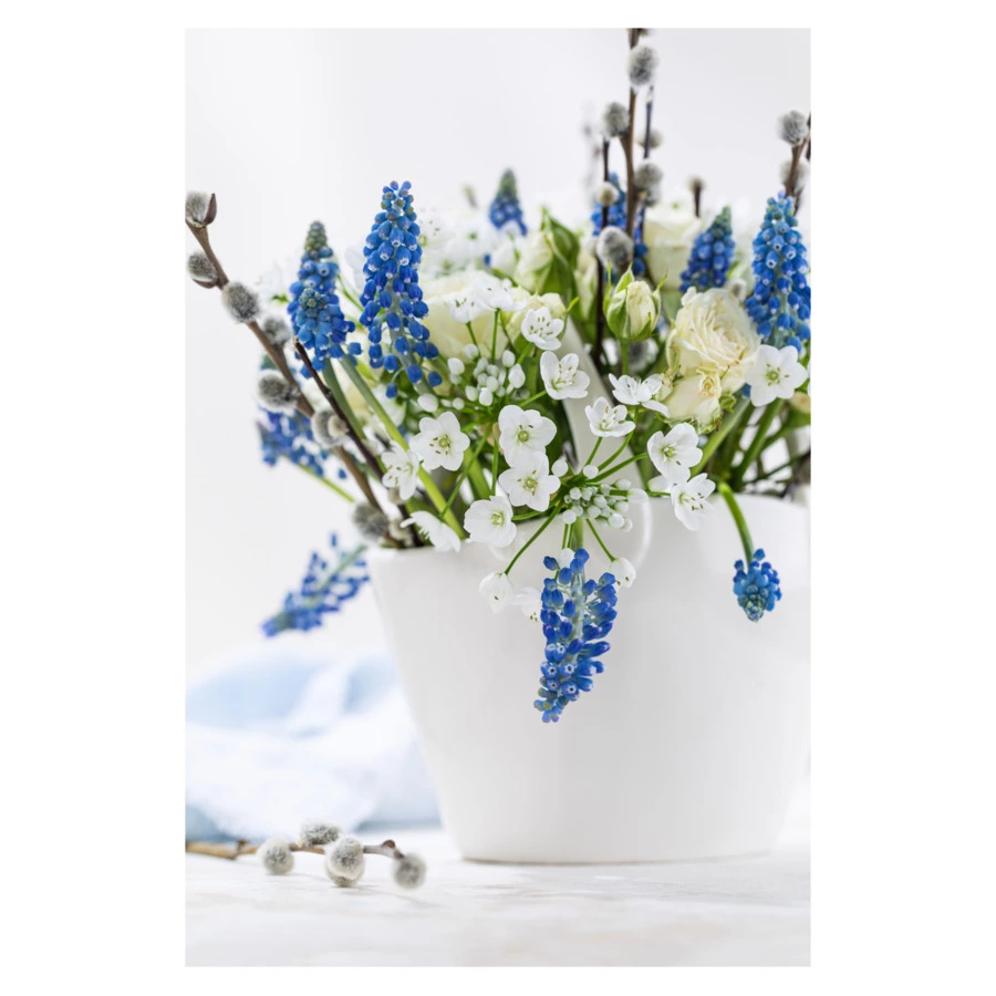 Ваза для цветов My Ceramic Story Сноуфлэйк 18 см, керамика, ручная работа