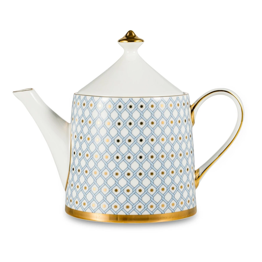 Сервиз чайный ИФЗ Азур Идиллия на 4 персоны 9 предметов, фарфор костяной-sale