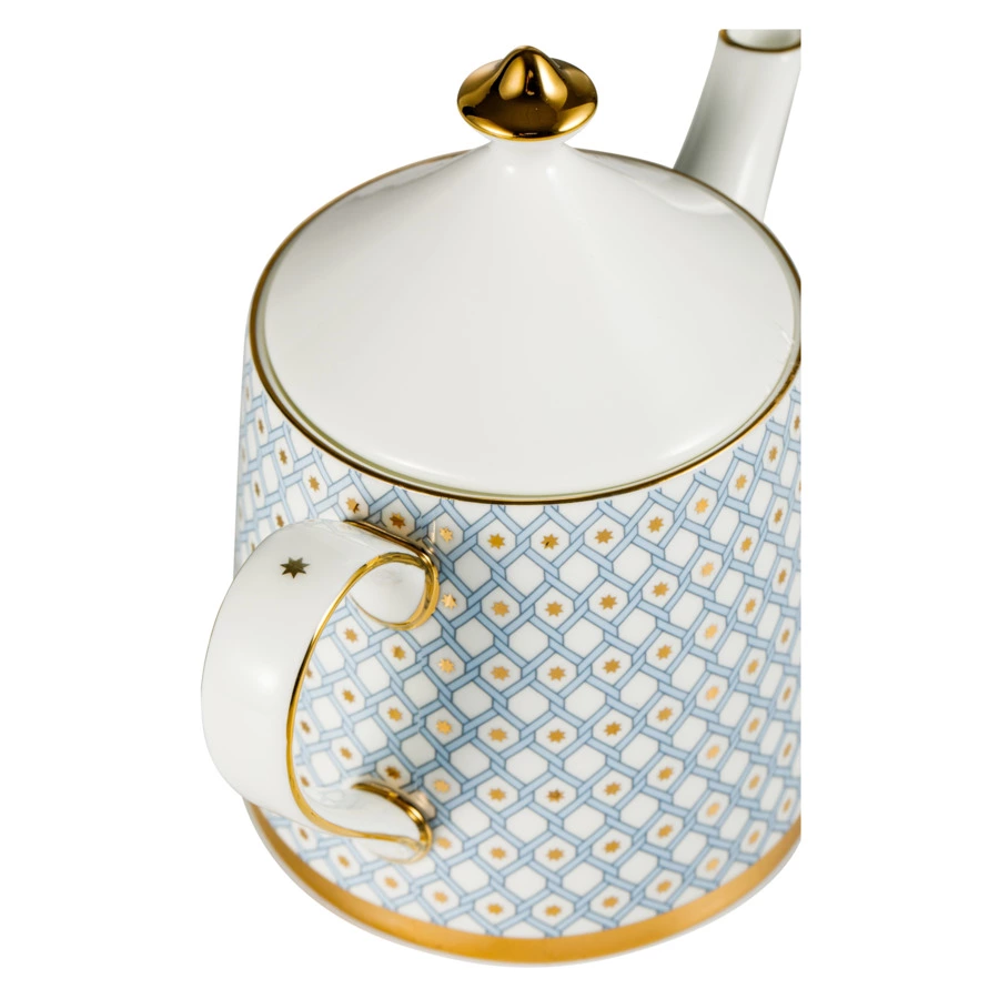 Сервиз чайный ИФЗ Азур Идиллия на 4 персоны 9 предметов, фарфор костяной-sale