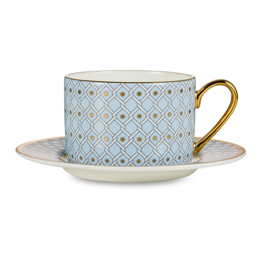 Сервиз чайный ИФЗ Азур Идиллия на 4 персоны 9 предметов, фарфор костяной-sale