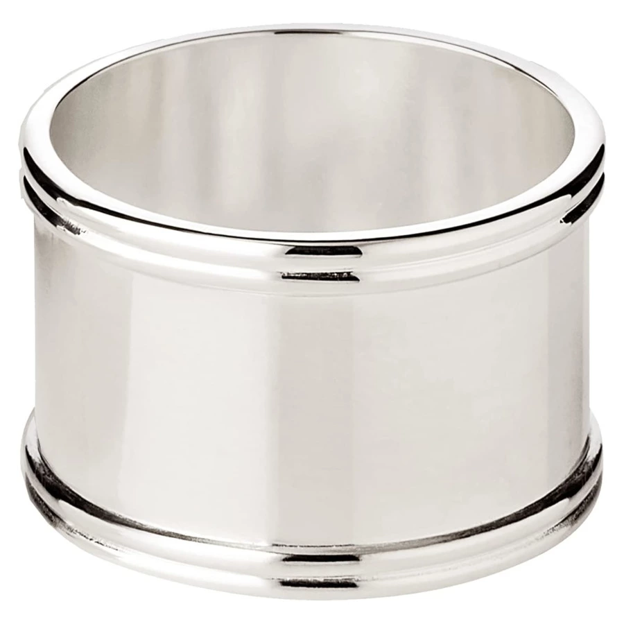 Набор колец для салфеток Edzard Мадрид d4хh2 см, круглые, 6 шт, посеребрение