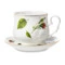 Чашка чайная с блюдцем Промыслы Вербилок Кузнецовский Бутоны раскидные 350 мл, фарфор