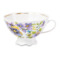 Чашка чайная с блюдцем Промыслы Вербилок Восточная принцесса Фиалки 270 мл, фарфор