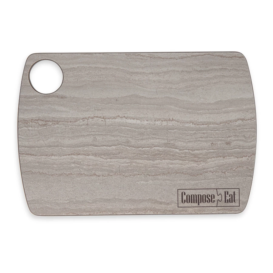 Доска разделочная ComposeEat Fashion 22х15 см, композит, травертин капучино
