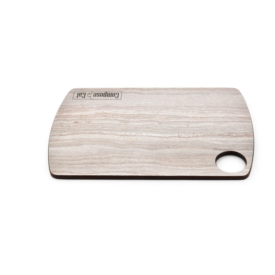 Доска разделочная ComposeEat Fashion 22х15 см, композит, травертин капучино