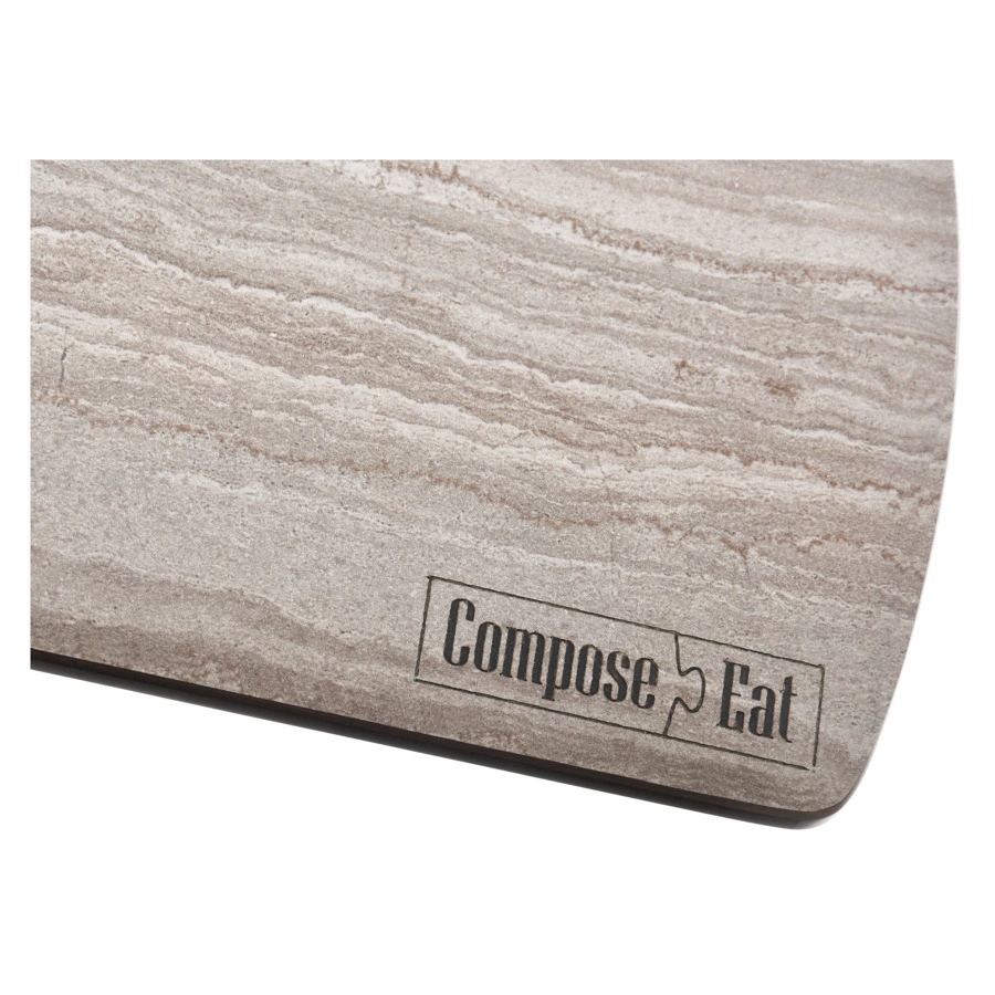 Доска разделочная ComposeEat Fashion 22х15 см, композит, травертин капучино