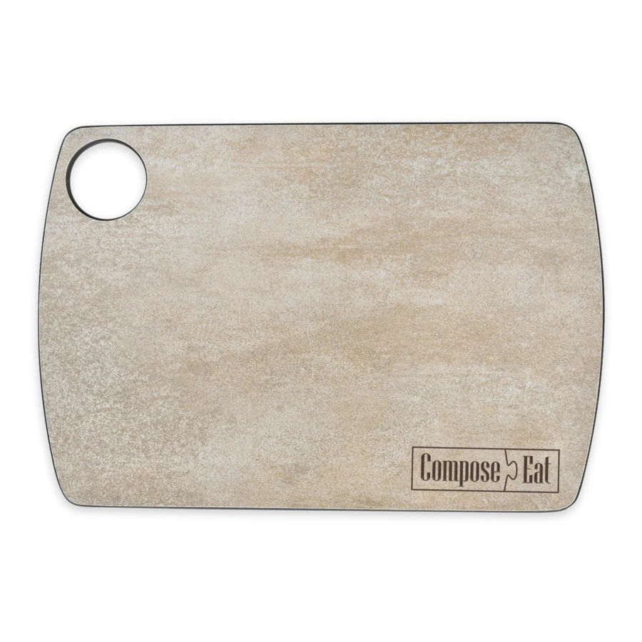 Доска разделочная ComposeEat Fashion 22х15 см, композит, порфир кремовый