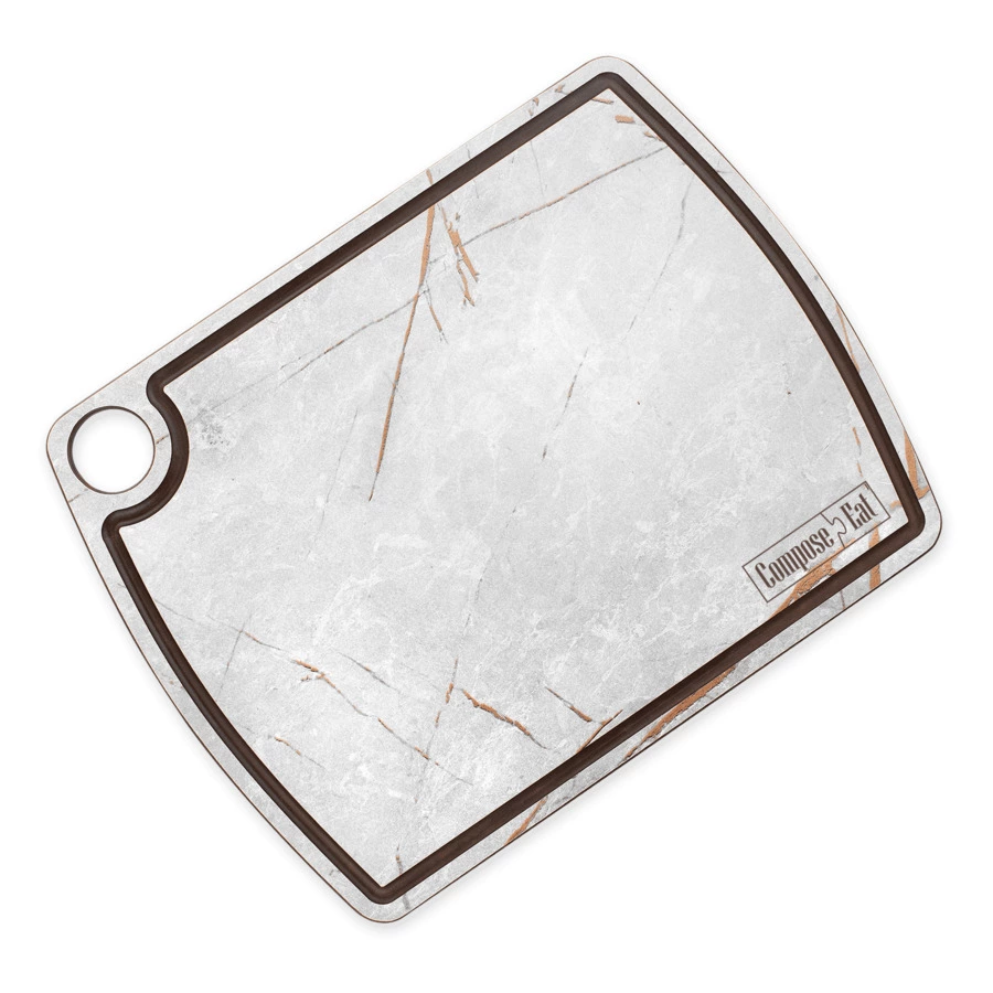 Доска разделочная ComposeEat Fashion 29х22 см, композит, серый мрамор