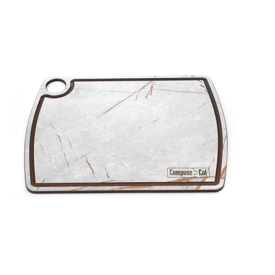 Доска разделочная ComposeEat Fashion 29х22 см, композит, серый мрамор