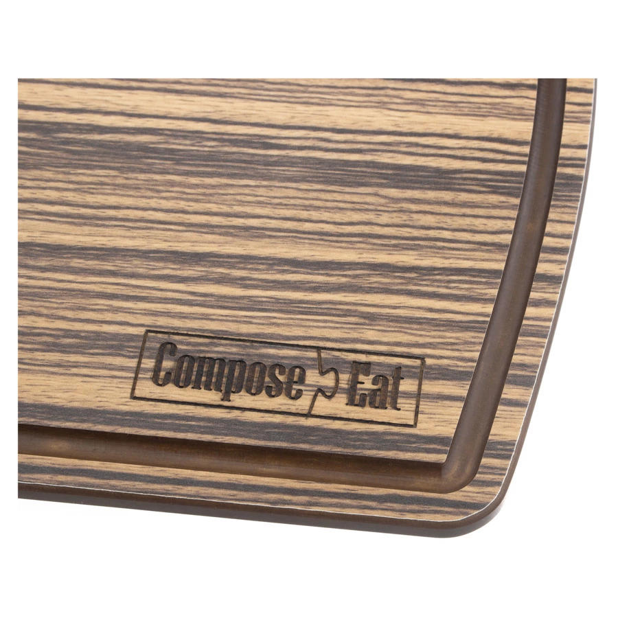 Доска разделочная ComposeEat Fashion 29х22 см, композит, зебрано натуральный