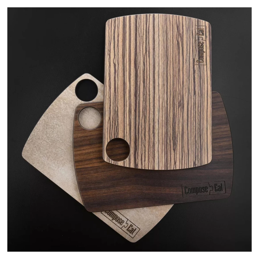 Доска разделочная ComposeEat Fashion 29х22 см, композит, орех