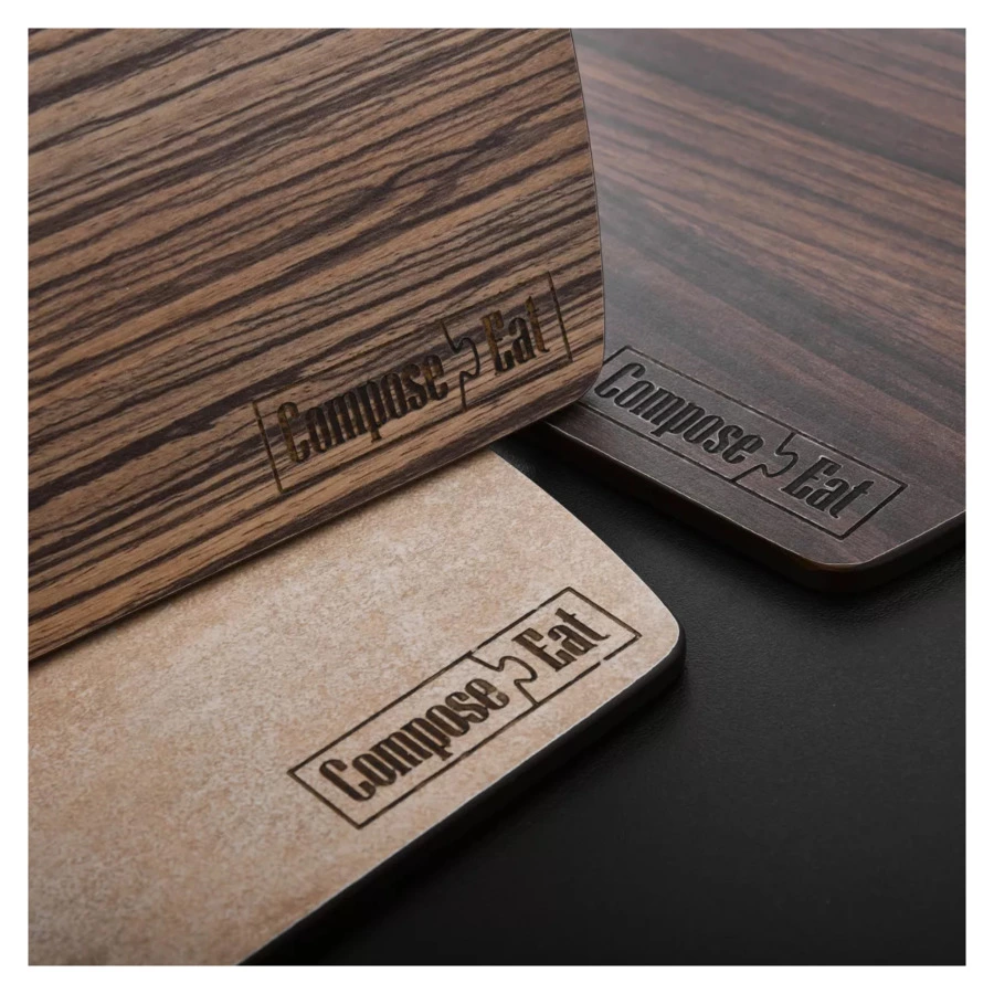 Доска разделочная ComposeEat Fashion 36х28 см, композит, серый мрамор