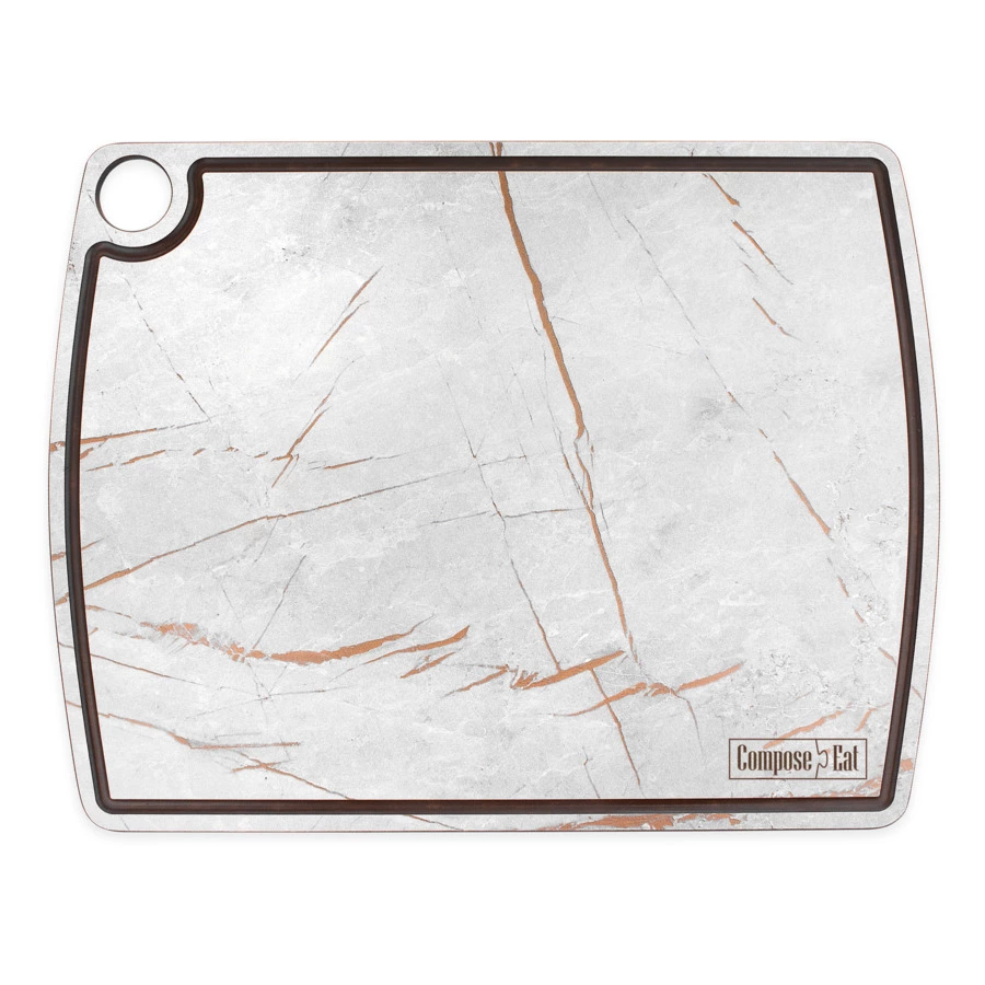 Доска разделочная ComposeEat Fashion 36х28 см, композит, серый мрамор