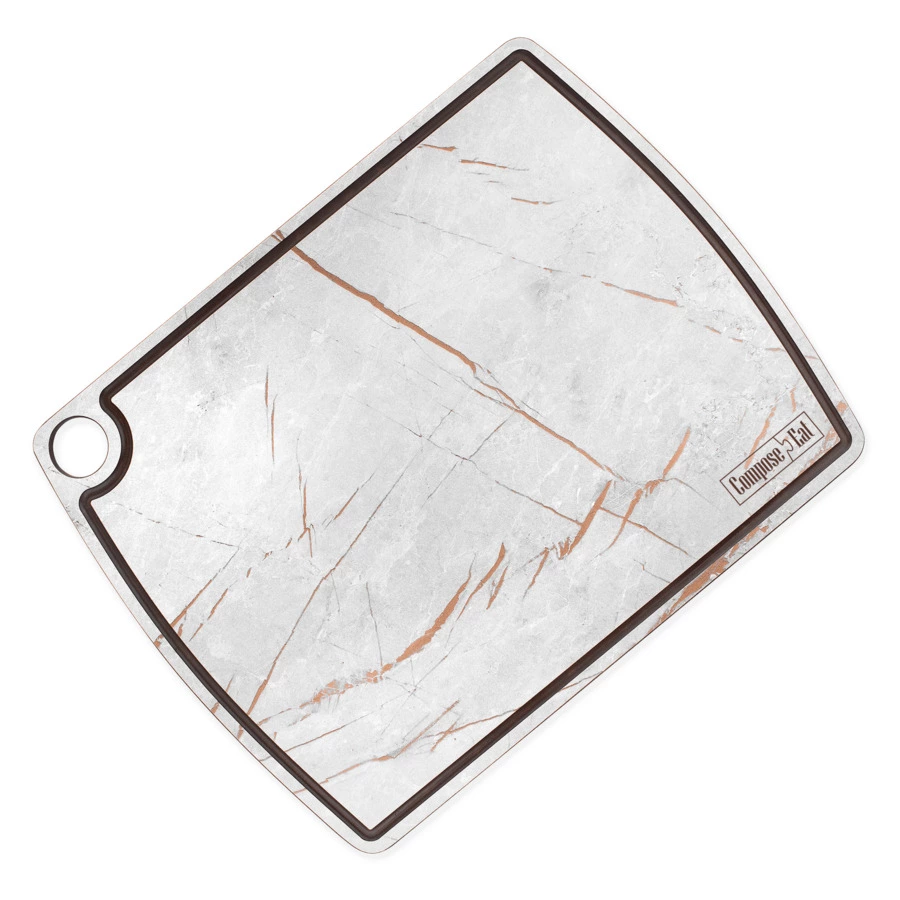 Доска разделочная ComposeEat Fashion 36х28 см, композит, серый мрамор