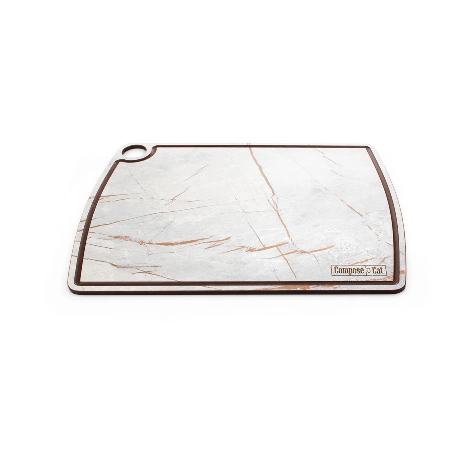 Доска разделочная ComposeEat Fashion 36х28 см, композит, серый мрамор