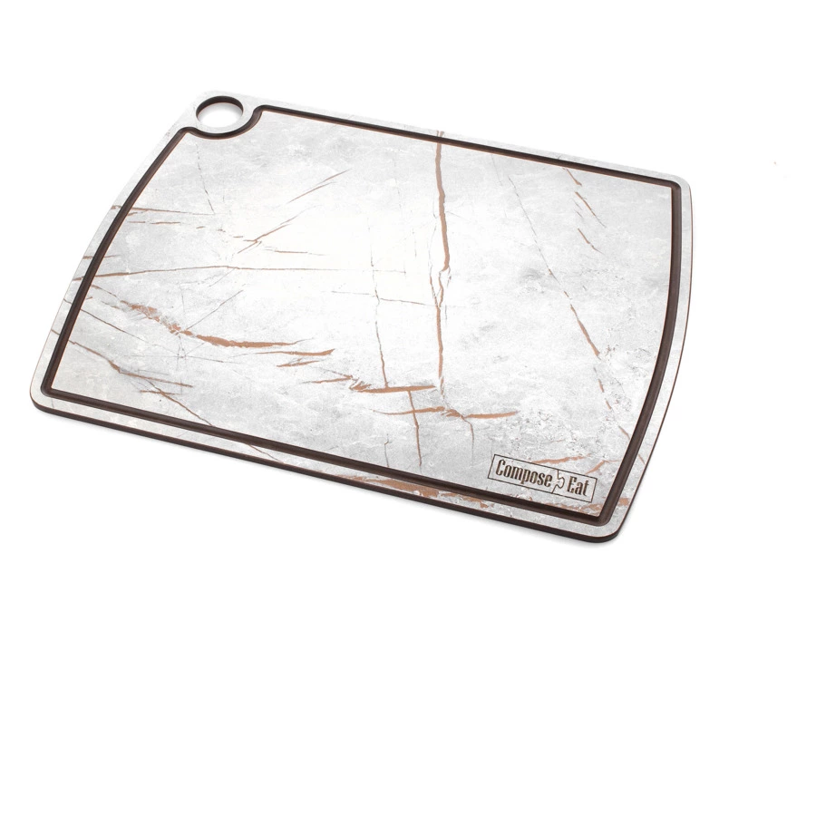Доска разделочная ComposeEat Fashion 36х28 см, композит, серый мрамор