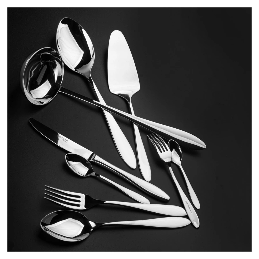 Набор столовых приборов CRISTEMA Colombo на 12 персон 75 предметов, сталь нержавеющая, зеркальная по