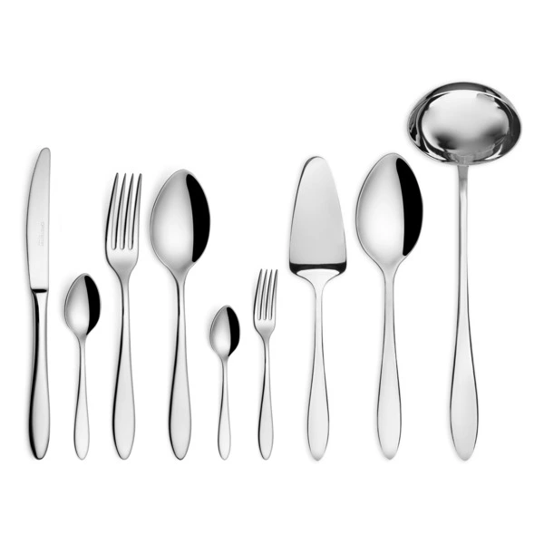 Набор столовых приборов CRISTEMA Colombo на 12 персон 75 предметов, сталь нержавеющая, зеркальная по