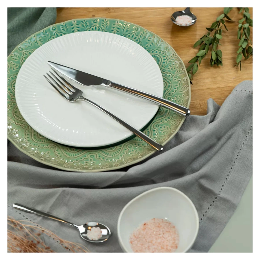 Набор столовых приборов CRISTEMA Macau на 12 персон 75 предметов, сталь нержавеющая, зеркальная поли